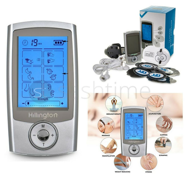 Rechargeable Tens Machine Digital Therapy Full Massager Pain Relief Acupuncture
