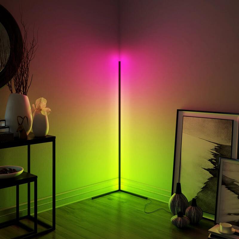 LED Colour Changing Corner Floor Lamp