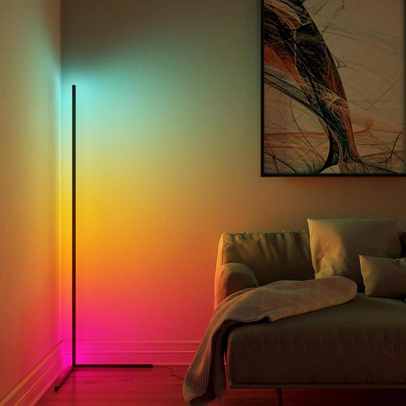 LED Colour Changing Corner Floor Lamp