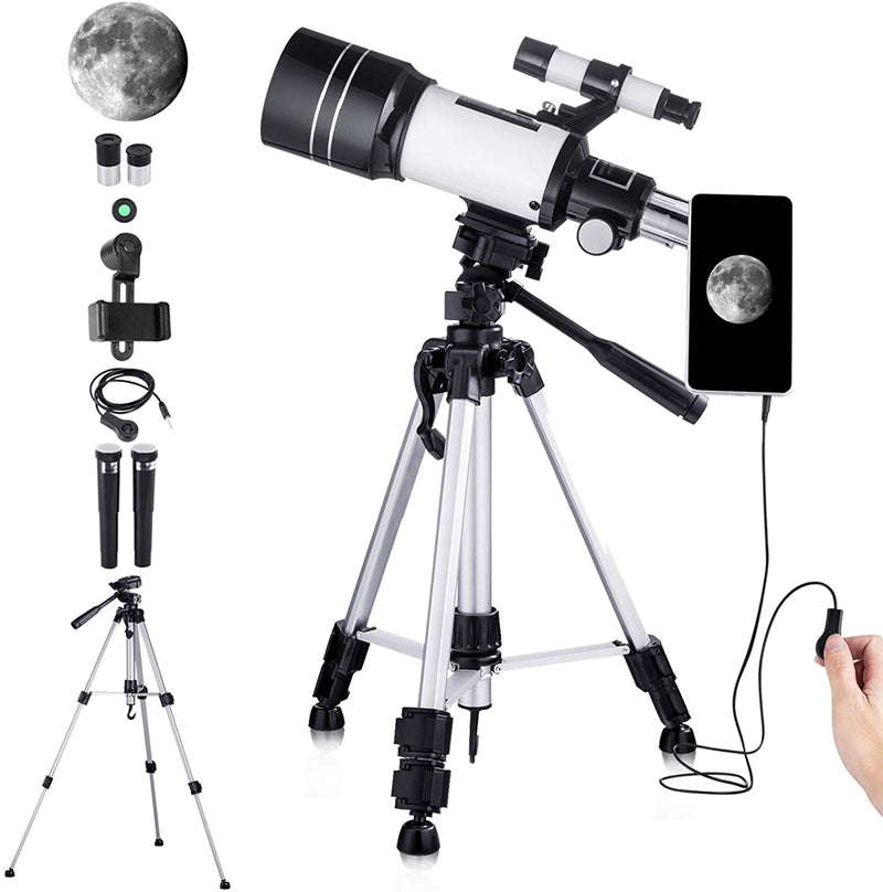 Best Kids Beginners Telescope  150x Magnification Astronomical Telescope with  Adjustable Tripod