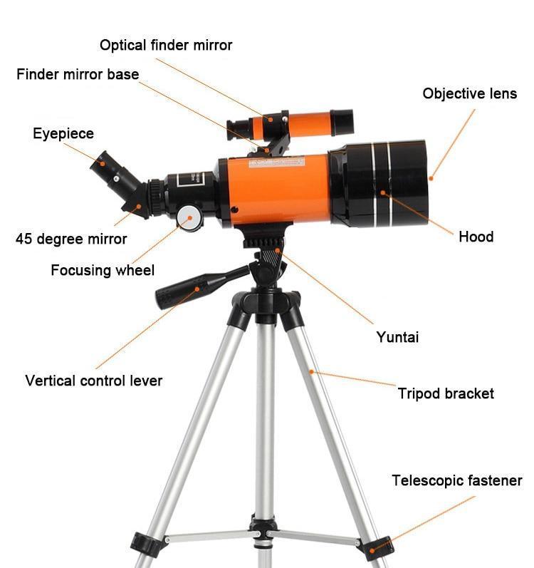 Best Telescope for Kids and Beginners with Adjustable Tripod HD Night Vision