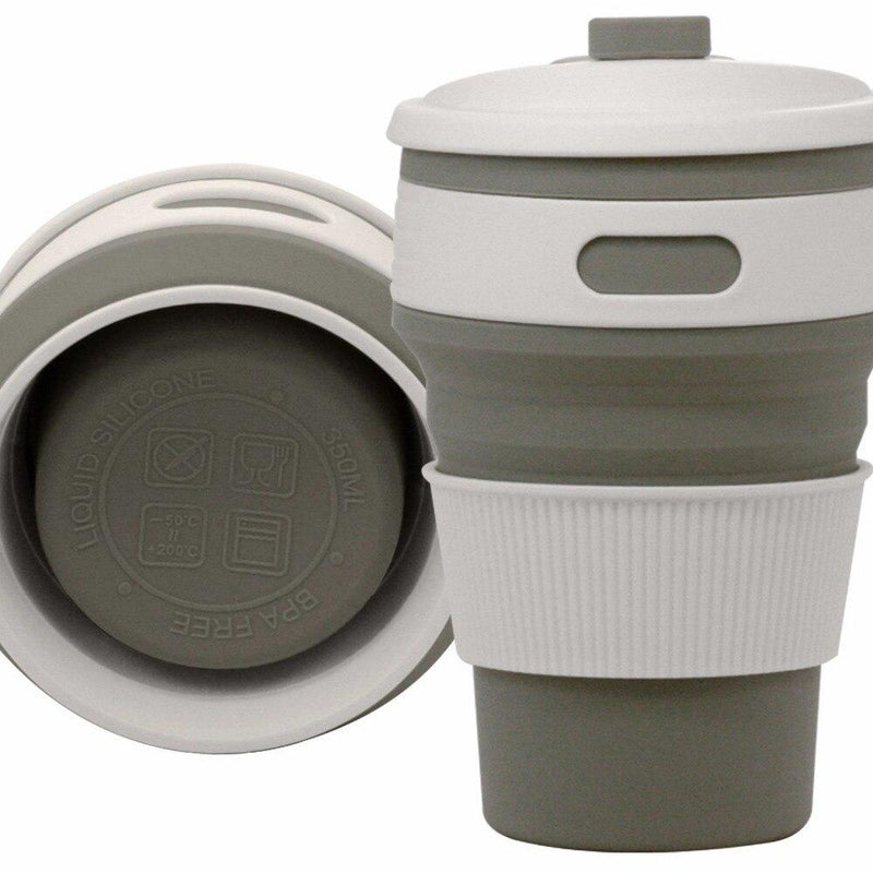 Collapsible BPA FREE Silicone Travel Coffee Mug Cup