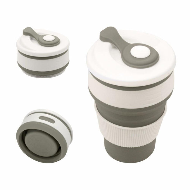Collapsible BPA FREE Silicone Travel Coffee Mug Cup