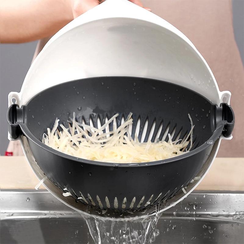 Magic Multifunctional Vegetable Cutter With Drain Basket