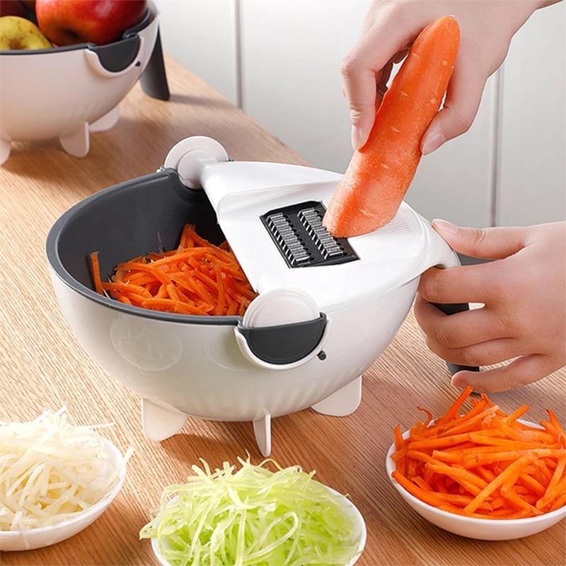 Magic Multifunctional Vegetable Cutter With Drain Basket