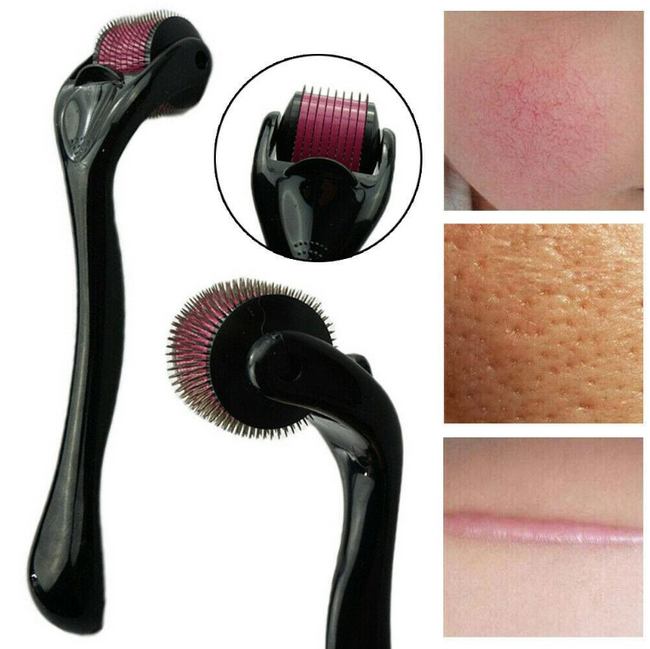 Titanium Micro Needle Skin Roller Derma Therapy Anti Ageing/ Acne