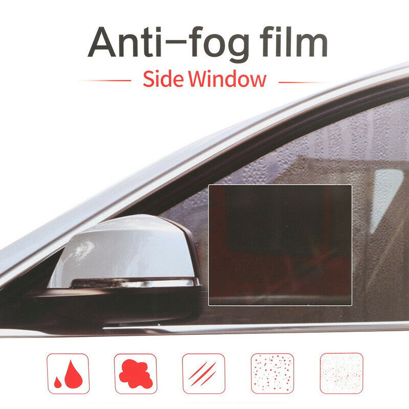 4pc Anti-Rain, Anti-Fog Car Rear View Mirror Film