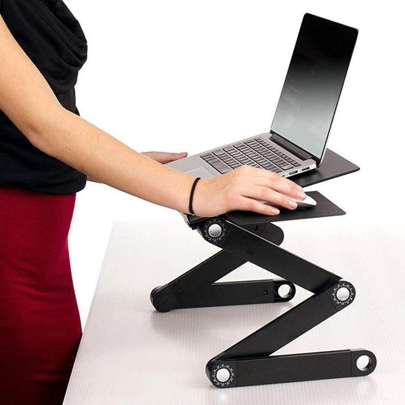 Aluminium Adjustable Laptop Stand for Bed or Desk (48x26cm/18.8x10")