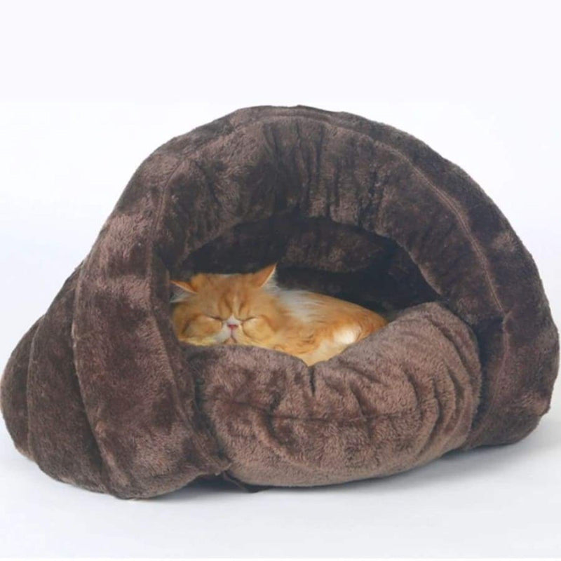 PresentPet Cosy Heated Cat Bed - Brown / L