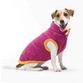 PresentPet Warm Reversible Dog Winter Coat - Poly-Cotton - Pink / S