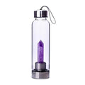 Natural Crystal Quartz Point Healing Water Bottle