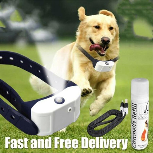 Rechargeable Dog Collar Anti Bark Pet Train Mist Spray