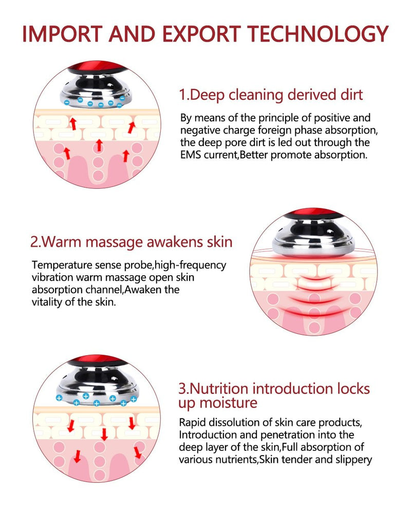 Facial LED Light Massager & Microcurrent Device