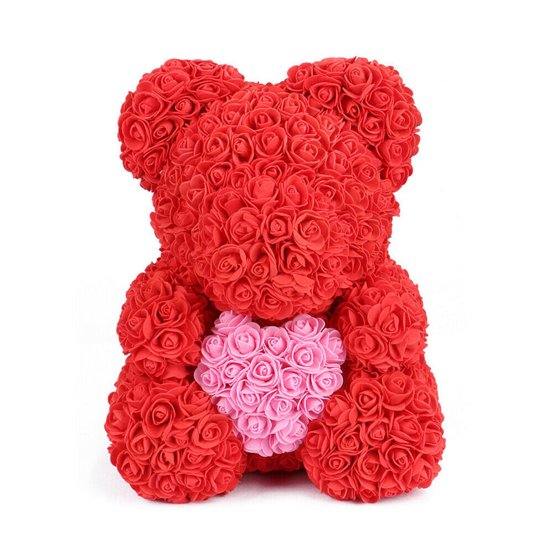 Rose Bear With Free Gift Box 40cm