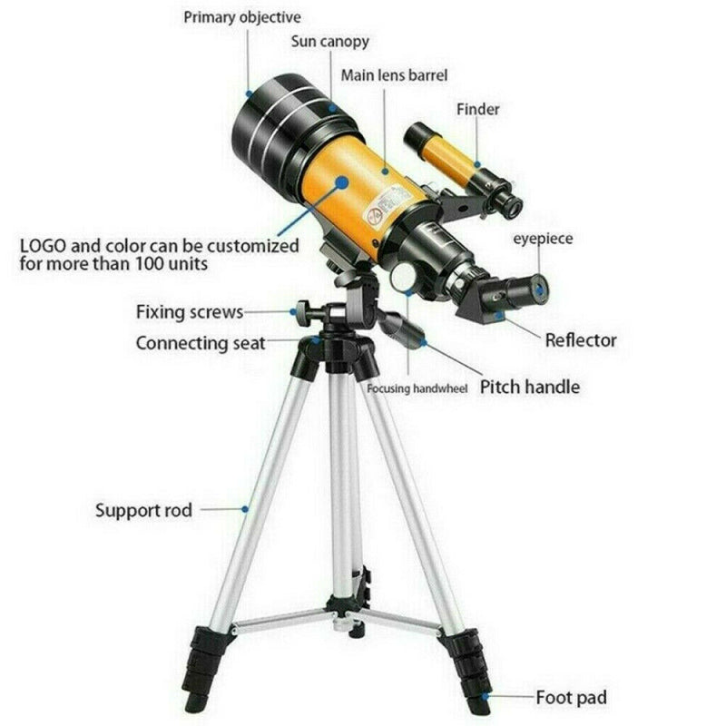 Best Telescope for Kids and Beginners with Adjustable Tripod HD Night Vision