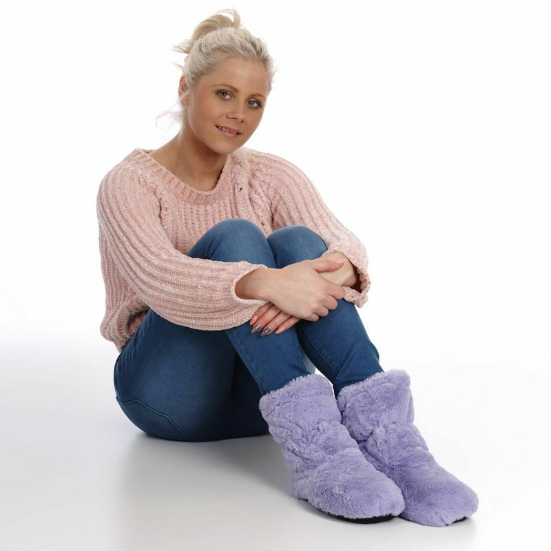 Cozy Toes Microwavable Slipper Boots  Feet Warmers