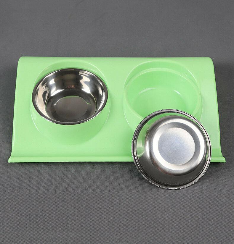 Double Raised Pet Feeding Bowls - Dog Chews Store