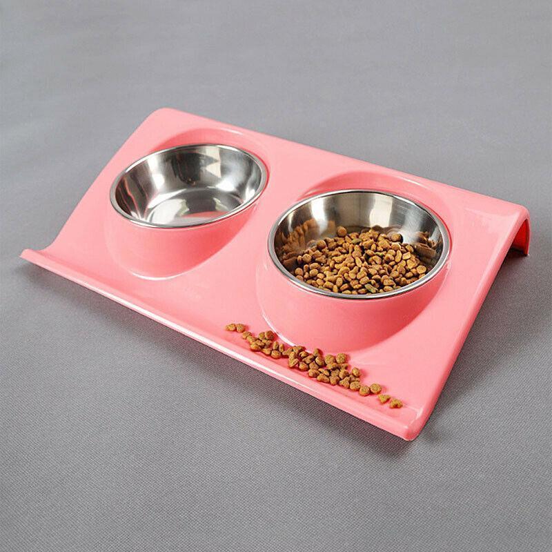 Double Raised Pet Feeding Bowls - Dog Chews Store