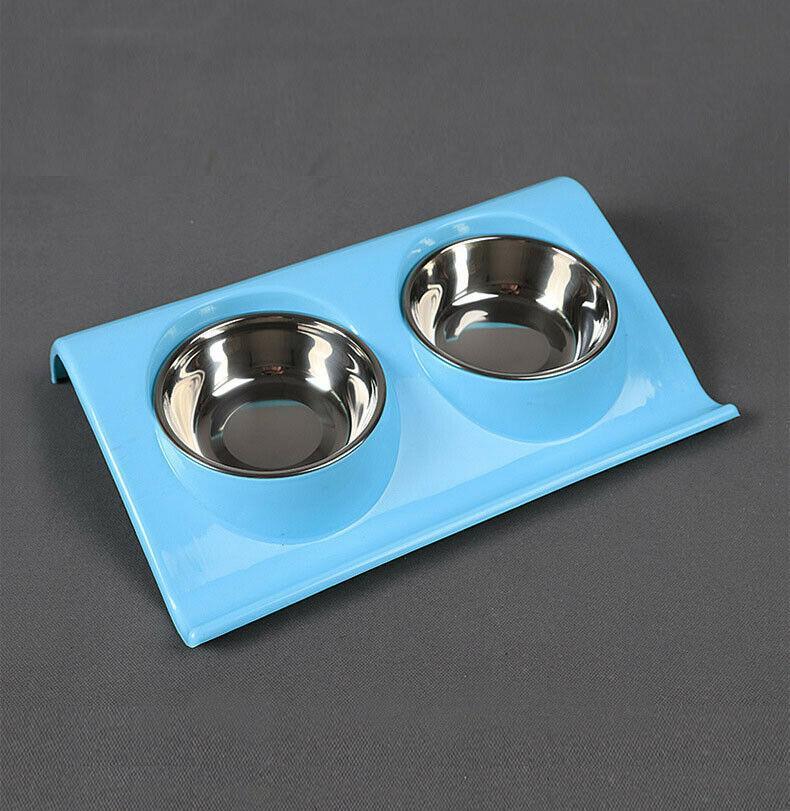 Double Raised Pet Feeding Bowls - Dog Chews Store