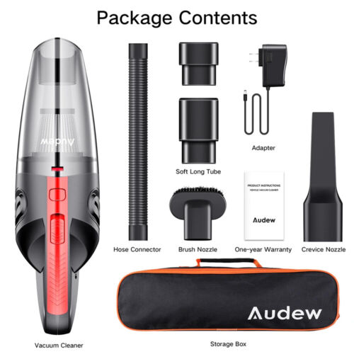 Audew Car Vacuum Cleaner  Cordless Strong Suction Handheld Cleaner