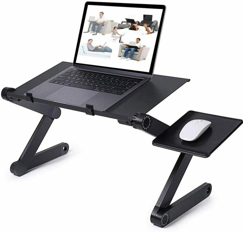 Aluminium Adjustable Laptop Stand for Bed or Desk (48x26cm/18.8x10")