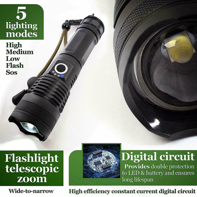 Super Powerful LED Rechargeable Torch