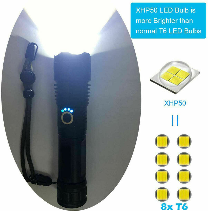 Super Powerful LED Rechargeable Torch